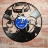 Vinyl disc clock rannekello