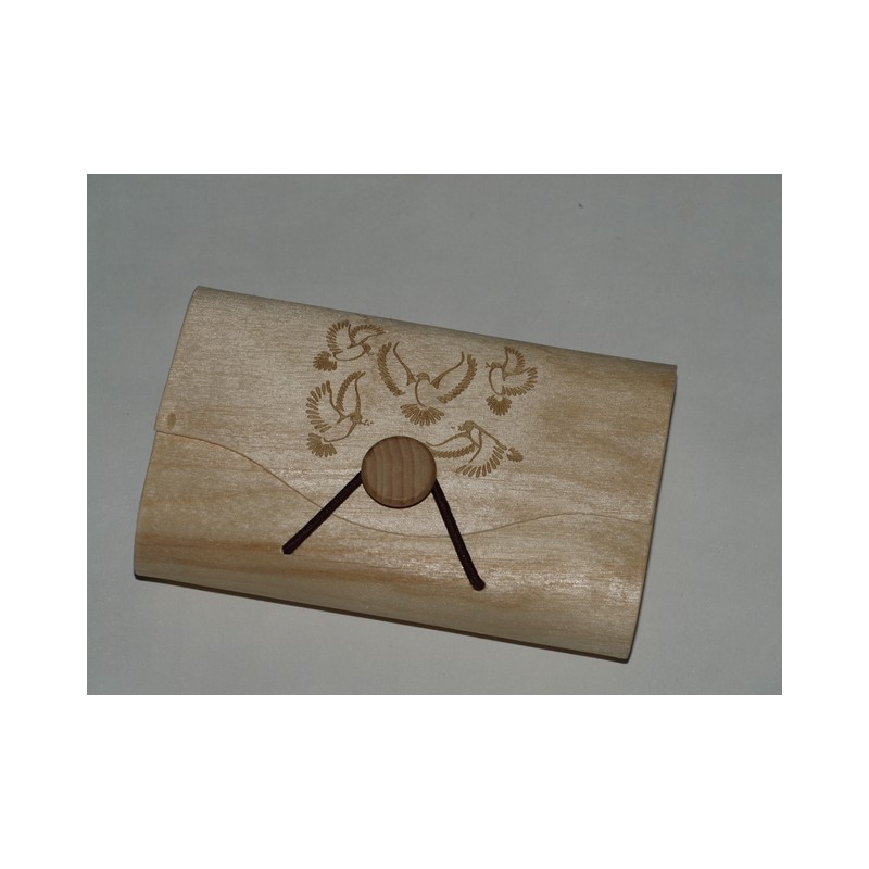 Puidust Kinkekarp 8 x 13 x 3,5 cm personaalse graveeringuga