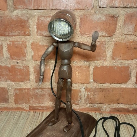 Puidust käsitöö lamp inimene personaalse graveeringuga