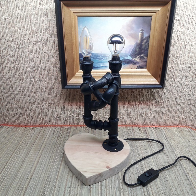 Käsitöö lamp  personaalse graveeringuga