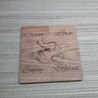 Puidust  alus 16x16cm personaalse graveeringuga